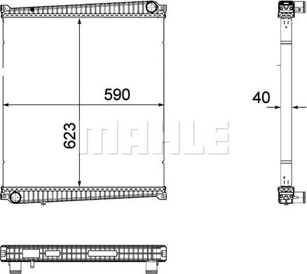 MAHLE CR 818 000P - Радіатор, охолодження двигуна autocars.com.ua