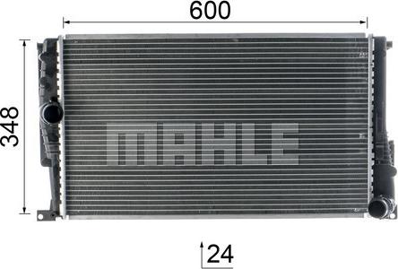 MAHLE CR 824 000P - Радіатор, охолодження двигуна autocars.com.ua