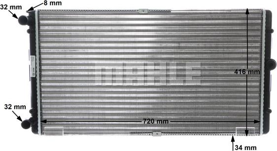 MAHLE CR 829 000S - Радіатор, охолодження двигуна autocars.com.ua