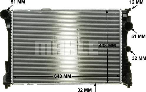 MAHLE CR 83 000P - Радіатор, охолодження двигуна autocars.com.ua