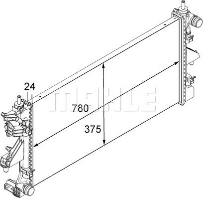 MAHLE CR 881 000S - Радіатор, охолодження двигуна autocars.com.ua