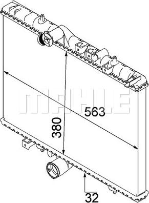 MAHLE CR 883 000P - Радиатор, охлаждение двигателя avtokuzovplus.com.ua