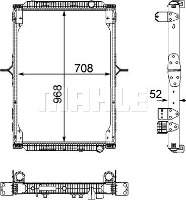 MAHLE CR 892 000P - Радіатор, охолодження двигуна autocars.com.ua