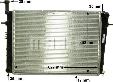 MAHLE CR 908 000P - Радіатор, охолодження двигуна autocars.com.ua