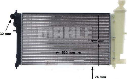 MAHLE CR 91 000S - Радіатор, охолодження двигуна autocars.com.ua