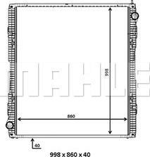 MAHLE CR 916 000P - Радіатор, охолодження двигуна autocars.com.ua