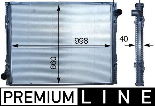 MAHLE CR 916 000P - Радіатор, охолодження двигуна autocars.com.ua