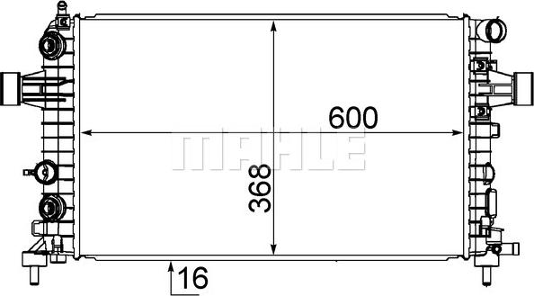 MAHLE CR 918 000S - Радіатор, охолодження двигуна autocars.com.ua