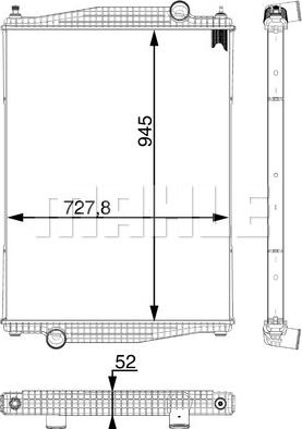 MAHLE CR 925 000P - Радіатор, охолодження двигуна autocars.com.ua