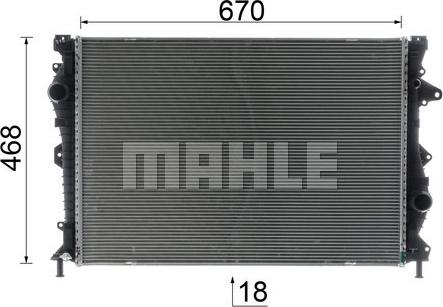 MAHLE CR 954 000P - Радіатор, охолодження двигуна autocars.com.ua