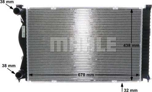 MAHLE CR 977 000S - Радіатор, охолодження двигуна autocars.com.ua