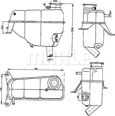 MAHLE CRT 121 000S - Розширювальний бачок autocars.com.ua