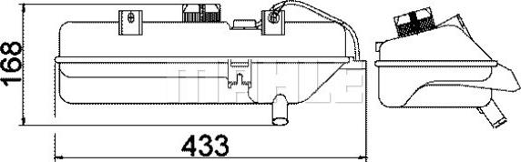 MAHLE CRT 16 000S - Компенсаційний бак, охолоджуюча рідина autocars.com.ua