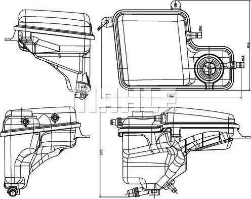 MAHLE CRT 203 000S - Компенсаційний бак, охолоджуюча рідина autocars.com.ua