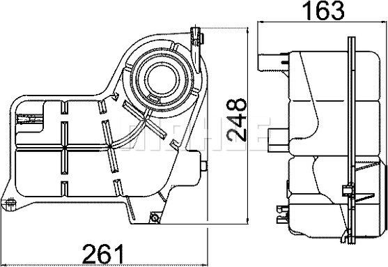 MAHLE CRT 24 000S - Компенсаційний бак, охолоджуюча рідина autocars.com.ua