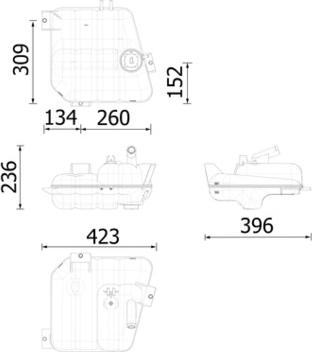 MAHLE CRT 252 000S - Компенсаційний бак, охолоджуюча рідина autocars.com.ua