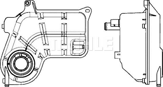 MAHLE CRT 26 000S - Компенсаційний бак, охолоджуюча рідина autocars.com.ua