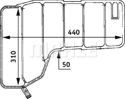 MAHLE CRT 38 000P - Компенсационный бак, охлаждающая жидкость avtokuzovplus.com.ua