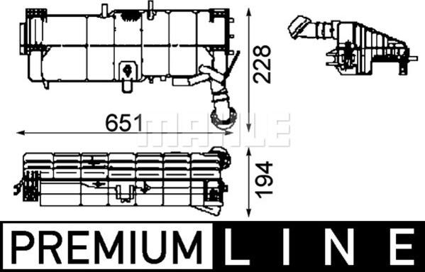 MAHLE CRT 49 000P - Компенсаційний бак, охолоджуюча рідина autocars.com.ua