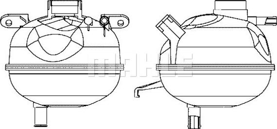 MAHLE CRT 7 000S - Компенсаційний бак, охолоджуюча рідина autocars.com.ua