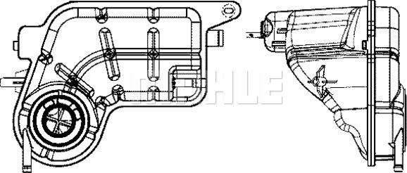 MAHLE CRT 81 001S - Компенсаційний бак, охолоджуюча рідина autocars.com.ua