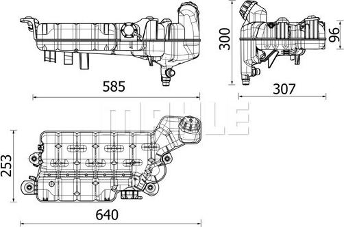 MAHLE CRT 99 000P - Компенсаційний бак, охолоджуюча рідина autocars.com.ua