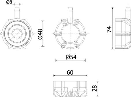 MAHLE CRTC 2 000S - Кришка, резервуар охолоджуючої рідини autocars.com.ua