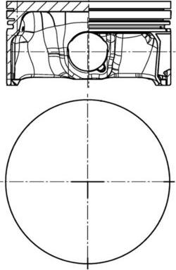 MAHLE E0141075 0.50 - Поршень autocars.com.ua