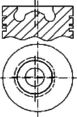 MAHLE E0210345 - Поршень autocars.com.ua