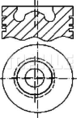 MAHLE E21190 - Поршень autocars.com.ua