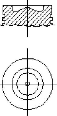 MAHLE E21520 0.50 - Поршень autocars.com.ua