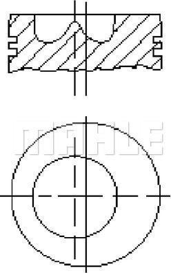 MAHLE E21550 - Поршень autocars.com.ua