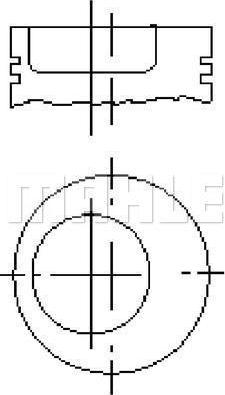 MAHLE E48515 - Поршень autocars.com.ua