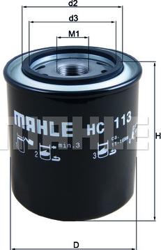 MAHLE HC 113 - Гидрофильтр, автоматическая коробка передач autodnr.net