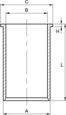 MAHLE HMSV401480L2MX - Гільза циліндра autocars.com.ua