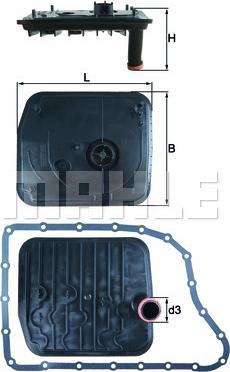 MAHLE HX 153D - Гідрофільтри, автоматична коробка передач autocars.com.ua