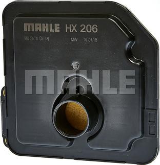 MAHLE HX 206 - Гідрофільтри, автоматична коробка передач autocars.com.ua