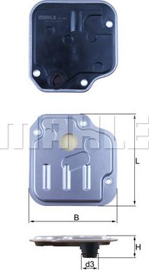 MAHLE HX 244 - Гідрофільтри, автоматична коробка передач autocars.com.ua