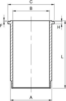 MAHLE IMSV113682L2025 - Гільза циліндра autocars.com.ua