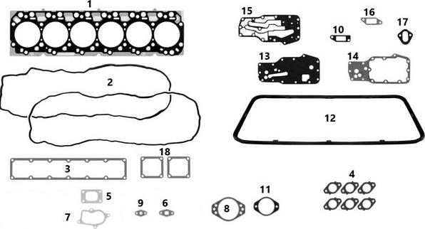 MAHLE JM0211020/6 - Комплект прокладок, двигун autocars.com.ua