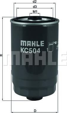 MAHLE KC 504 - Топливный фильтр avtokuzovplus.com.ua