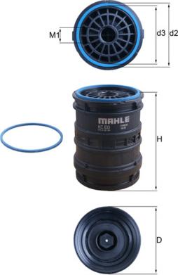 MAHLE KC 633D - Паливний фільтр autocars.com.ua