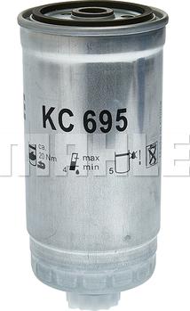 MAHLE KC 695 - Паливний фільтр autocars.com.ua