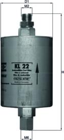 MAHLE KL 22 - Паливний фільтр autocars.com.ua