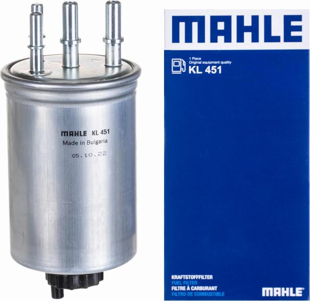 MAHLE KL 451 - Паливний фільтр autocars.com.ua