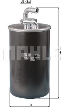 MAHLE KL 775 - Паливний фільтр autocars.com.ua