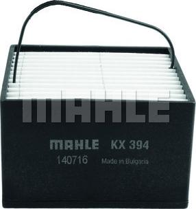 MAHLE KX 394 - Паливний фільтр autocars.com.ua