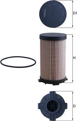 MAHLE KX 484D - Паливний фільтр autocars.com.ua