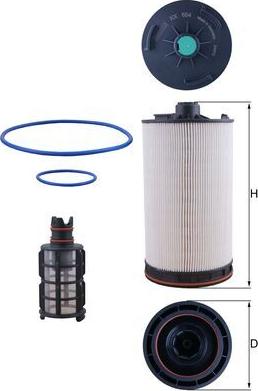 MAHLE KX 654 KIT - Паливний фільтр autocars.com.ua