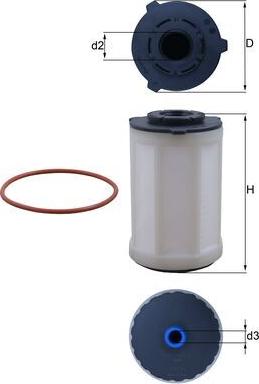 MAHLE KX 655D - Паливний фільтр autocars.com.ua